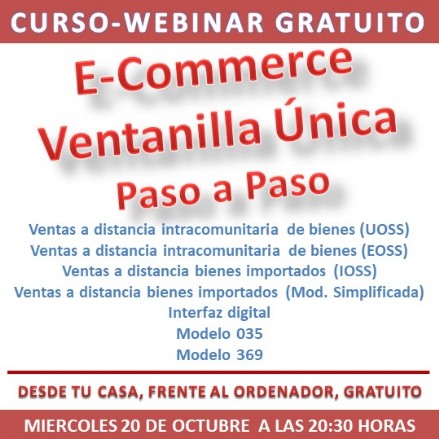 Webinar Ecommerce Curso Contabilidad fiscalidad y programa contable