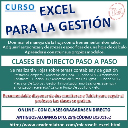 Curso Excel para la Gestión