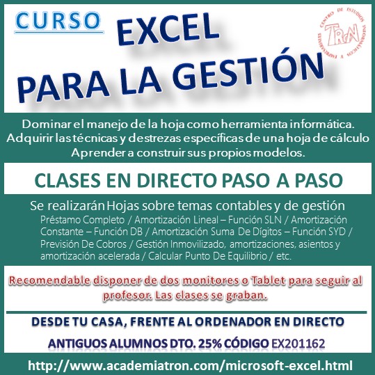 Curso Excel para la Gestión