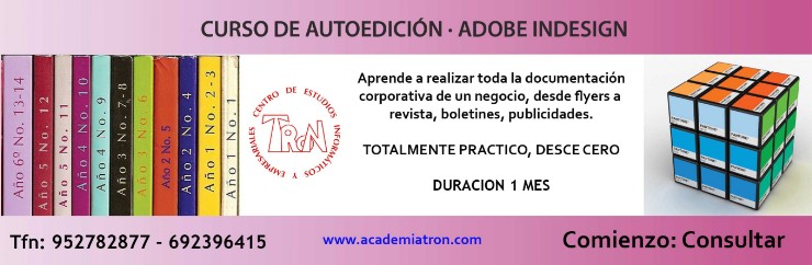 Publicidad Curso indesing en Marbella