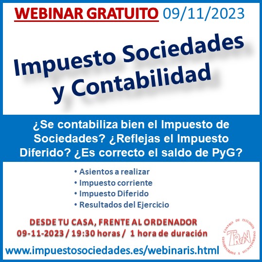 Webinar Impuesto de Sociedades y Contabilidad