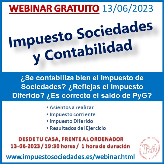 Webinar Contabilidad Impuesto Sociedades