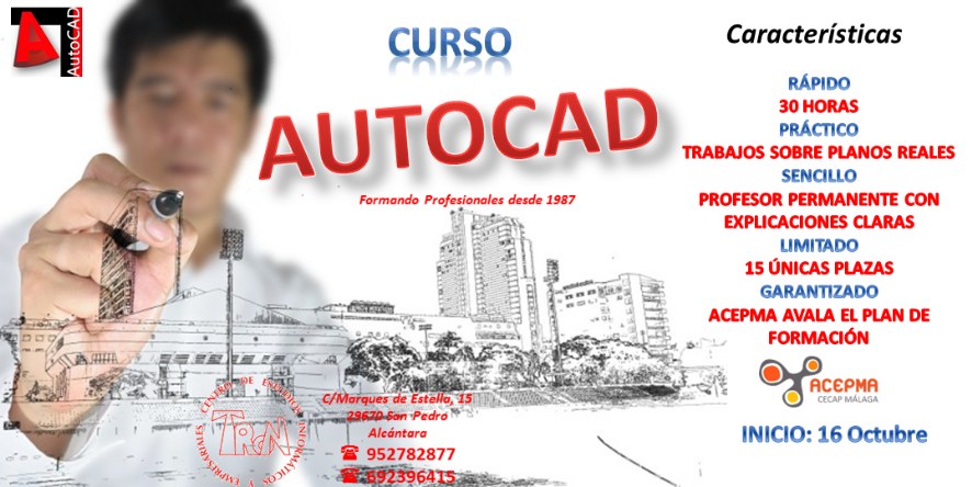 Curso autocad Marbella Imagen del curso de autocad en Marbella, San Pedro Alcantara, Estepona