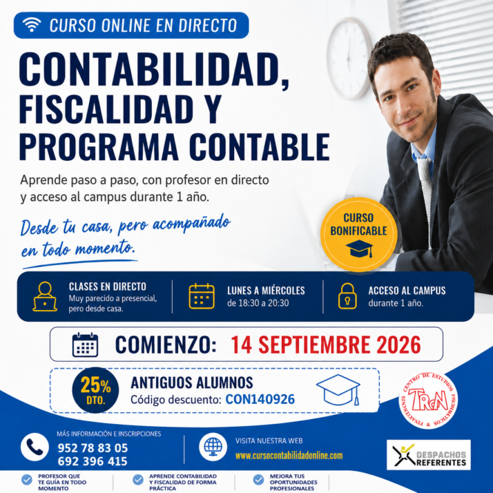 Curso Contabilidad Fiscalidad y Programa Contable