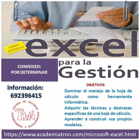Curso Excel Asesorías Curso Excel para la gestión