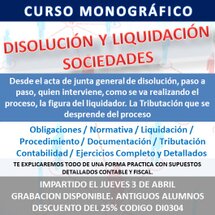 Curso Monográfico Disolución y Liquidación de Sociedades
