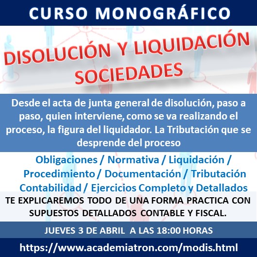 Curso Monográfico Operaciones Vinculadas en la Empresa