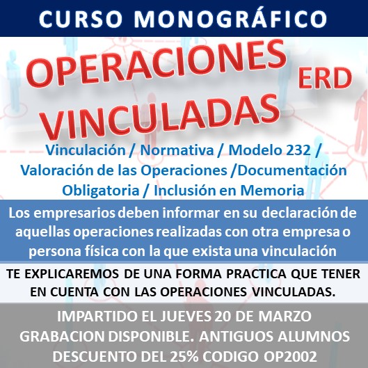 Curso Monográfico Operaciones Vinculadas en la Empresa