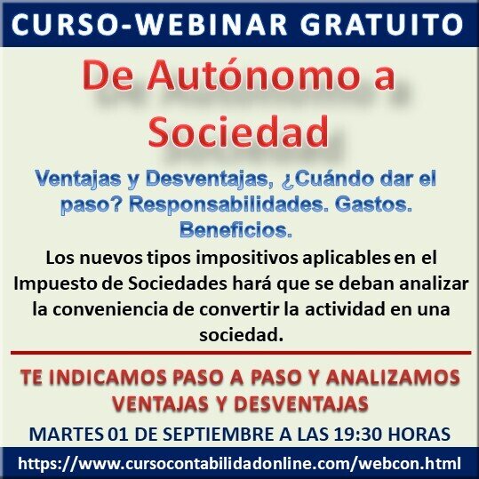 Curso Contabilidad fiscalidad y programa contable