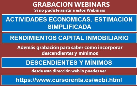Renta 2024 Actividades Económicas