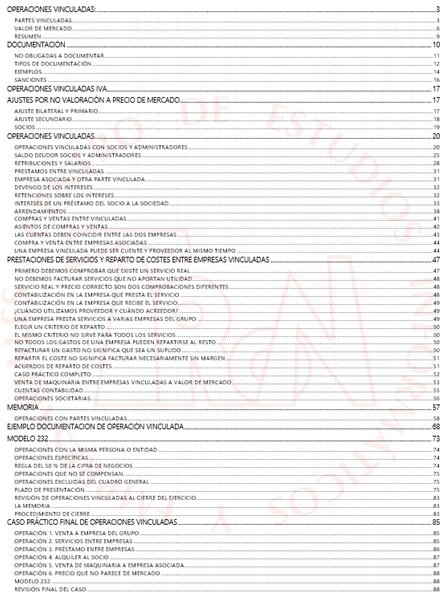 Curso Monográfico Operaciones Vinculadas en la Empresa