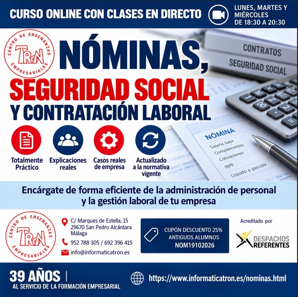 Curso Nóminas, Seguridad Social